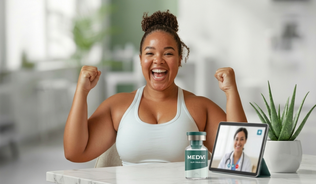 consumer experience using MEDVi GLP-1 weight loss program at home
